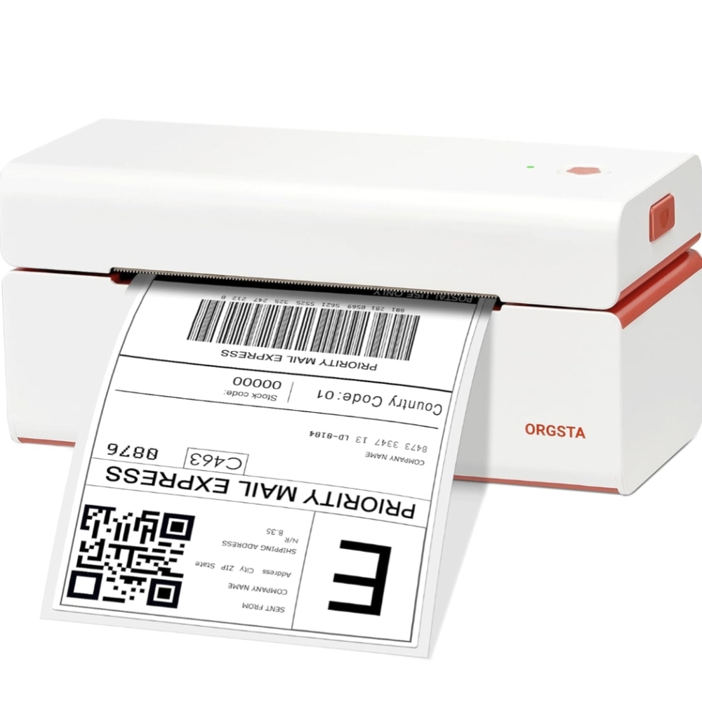 NWT ORGSTA 4x6 Shipping Label Thermal Printer, No Ink! *Connects to PC w/ USB*
